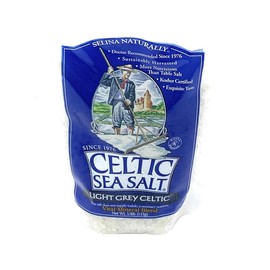 Celtic Sea  Light Grey Coarse, 4 Oz, Seasoning and Cooking- Flavor Organic pink himalayan salt benefits Light Grey Unrefined Sea Salt diamond  crystal