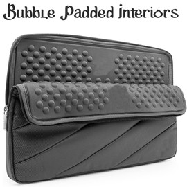eBigValue Bubble Padded Scratcroof Shock Proof Laptop Sleeve Bag Case Compatible with 13 inch Latitude, Envy 13.3, Razer Blade 14, Elite Dragonfly, Gram