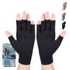 Hotcakes Fingerless Compression Arthritis Gloves for Women & Men with