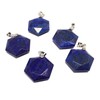 [SION] Natural Stone Power Stone Pendant Top, Hexagram, Star of