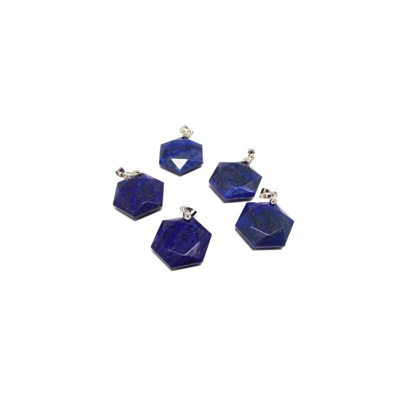 [SION] Natural Stone Power Stone Pendant Top, Hexagram, Star of
