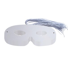 Lezevn 12Pcs Die Cut Paper Masks Mardi Gras Paper Mask Masquerade Hand Painted Craft Masks for Cosplay Dance Party