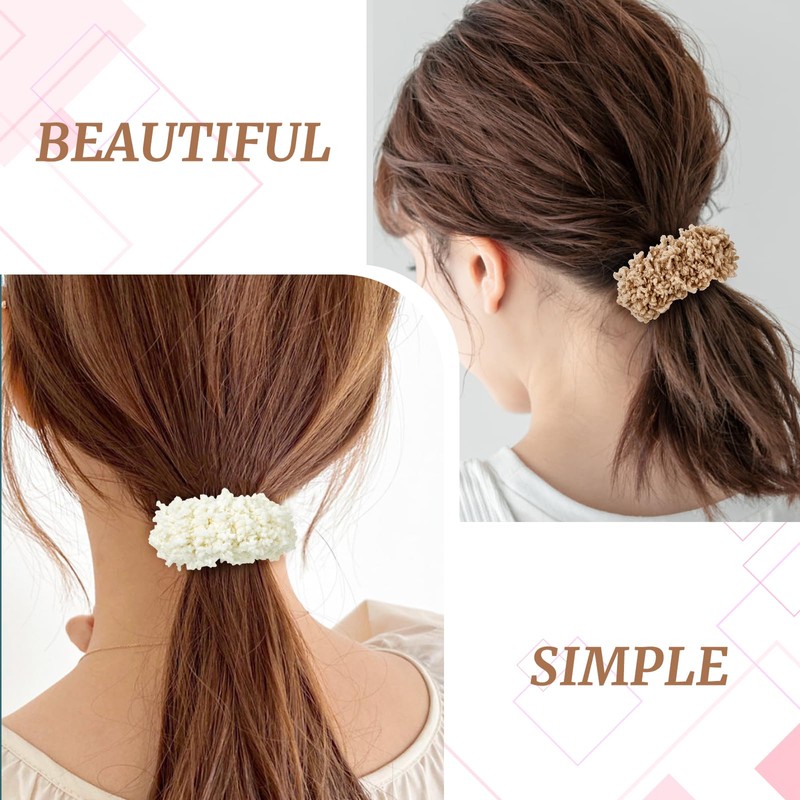 12-Piece Plush Scrunchies Hair Ties for Women