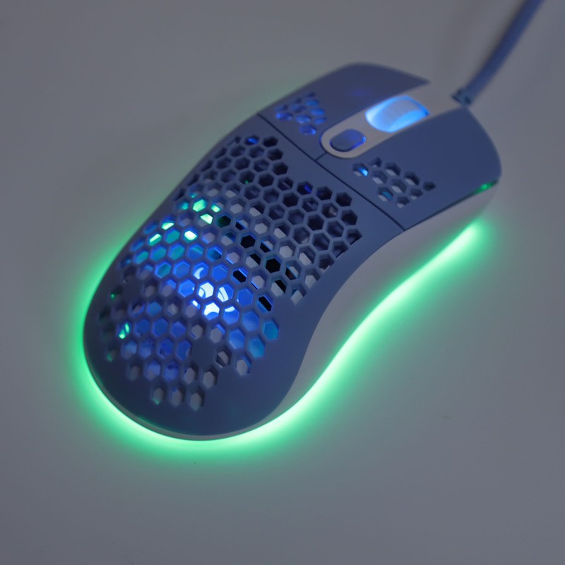 RGB Mouse Cellular Hollow Design Lightweight Wired Backlight 12000DPI 6