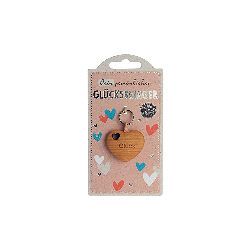 Waldfabrik LuckyKeys Lucky Charm Keychain, beige