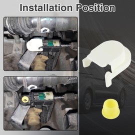 FUSCH Transmission Shifter Cable Bushing with Cap Compatible with Ford Edge 2015-2018, Fusion 2013-2016, Escape 2013-2019, Transit Connect 2013-2021, C-Max 2013-2018 Replace# KV6Z-7K340-A DG9Z-7S004-A