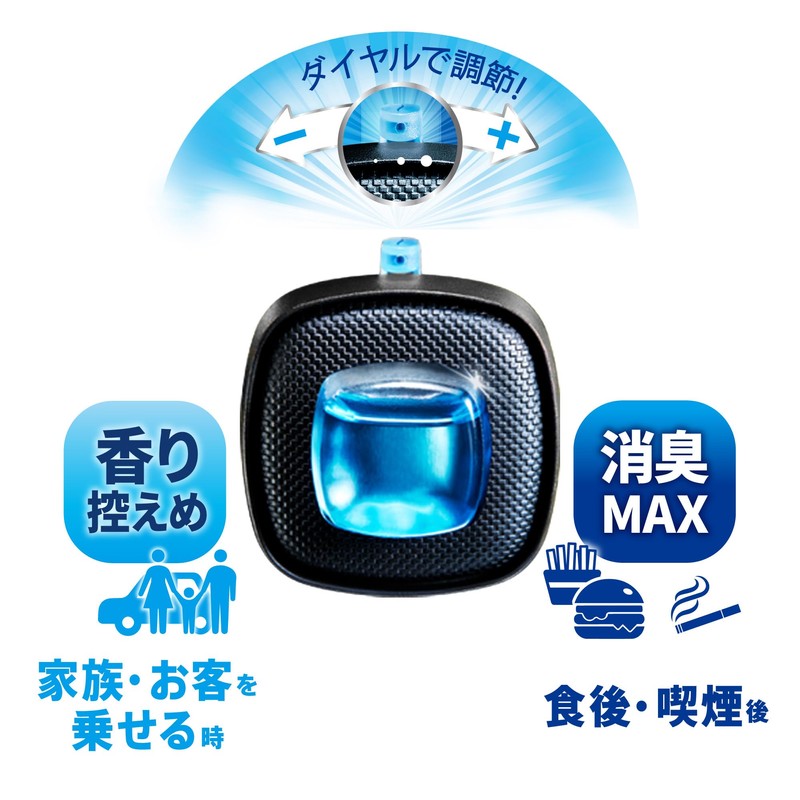 Febreze Air Freshener for Cars, Easy Clip, Fluffy Bubbles, 0.9