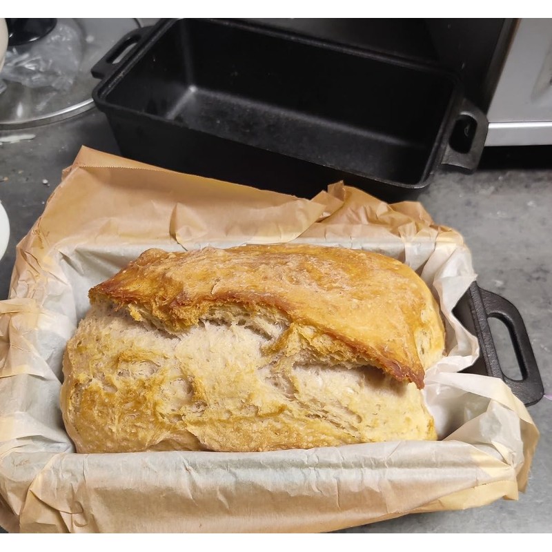 Voulosimi 2-In-1 Cast Iron Loaf Oven Pan - 9"x5" Durable