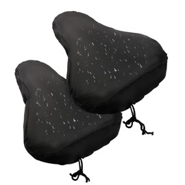 Miruchertter 2 PCS Bike Seat Cover Waterproof Bike Saddle Cover Bicycle Seat Rain Cover with Drawstring Bike Cushion Seat Protector for Rainproof Dustproof