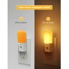 LOHAS Amber Night Light, Dimmable Plug in Yellow Night Light