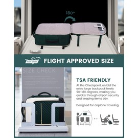 LOVEVOOK Laptop Backpack for Travelling 40L Large Hand Cabin Luggage Rucksack Bag for Women Waterproof Weekend Overnight Carry On Bag Ladies Maternity Hospital Bag