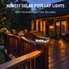 TW SHINE Solar Post Cap Lights Outdoor, 12 Pack Waterproof