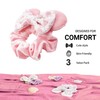 zhezesmila 3 Pack Velvet Mouse Ears Scrunchies with Bow for