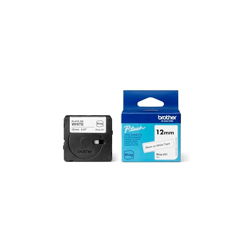 Brother Original Btag-231 Label Tape 12 mm Wide 4 m