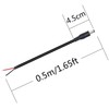 12V DC Power Pigtails Cable,0.5m/1.65ft DC 5.5mm x 2.1mm Male