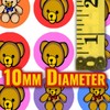 900 Colourful Teddy Bears Mini Dot 10mm Spot Reward Stickers