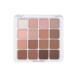 Erinde Paleta de Sombras de Ojos de 16 Colores, Paleta de Sombras de Ojos Mate y Nacarada, Sombra de Ojos Ultra Difuminable y Altamente Pigmentada, Nu