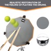 GrowDaily Drum Practice Pad Snare Drums Stand Set 12 In
