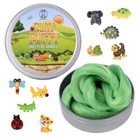 Inner-Active Play Putty Therapy Putty for Kids with Charms Green as Grass Theraputty Medium Resistance, Increase fine Motor Skills and Finger Strength, Occupational Therapy Toys