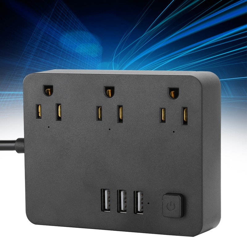 Desktop Smart Fast Charging Power Strip with 3 Outlet 3