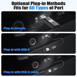 mardayket Wireless Carplay Adapter for Apple, 2025 Smallest Stable Wireless carplay Adapter Fast Convert Factory Wired to Wireless CarPlay Dongle Cars for iOS for auto 2 in 1