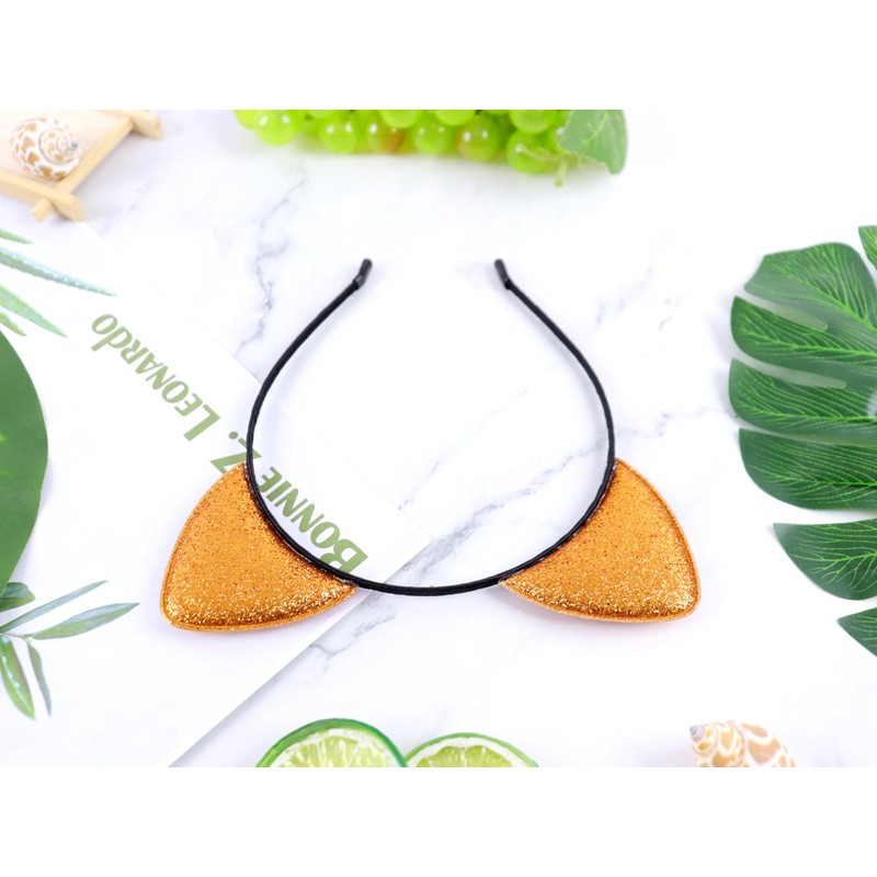 Bonnie Z. Leonardo Starry Cat Ears Headband Orange Cat Ears