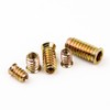 GUEEYUAW Screw Nuts M10 x 25 mm, Threaded Insert Wood,