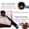 Keepaty 2 in 1 Coffee Scoop and Bag Clip, Stainless