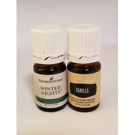 Young Living Winter Nights + Vanilla combo 0.17oz 5ml NEW SEALED Essential Oils