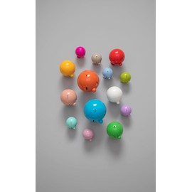 Hoptimist Bimble, Wackelfigur Deko Skandinavisch, Deko Wohnzimmer, Schreibtisch Deko, Büro Gadgets, Tolle Kleine Geschenke, 7,4 x 8,5 x 9,5 cm, Medium, Rot