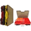 Double-Sided Fishing Lure Hook Tackle Box 44 Slots Plastic Clear