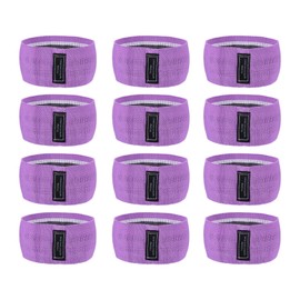 YOKIVE 12 Pcs Booty Resistance Bands, Non-Slip Workout Bands Heavy Resistance | Great for Hip Leg and Glute Exercise, Sport, Yoga Purple
