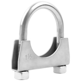 RP Remarkable Power, 1.5 inch U Bolt Exhaust Clamp, Muffler Heavy Duty Clamp