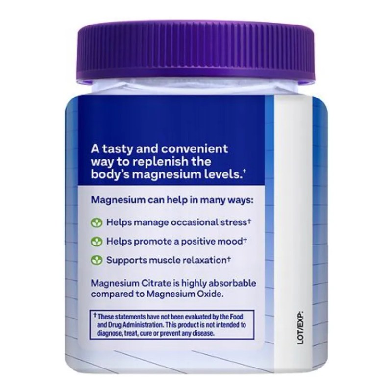 Natrol Mood Stress Citrato de Magnesio 330mg, Suplemento diettico para