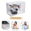 Mobestech Makeup Desk Organizer with Stackable Drawers Transparent Cosmetic Storage
