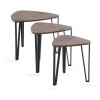 Ikal Set De Mesa Tres Piezas Moderno Para Sala, Hogar