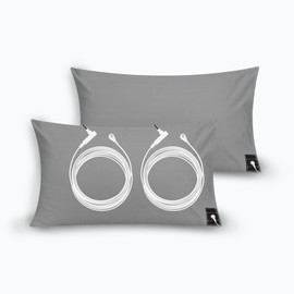 RIQINXIN Grounding Pillowcase 20x30in Conductive Grounding Mat with 15ft Grounding Cord 2Pcs Gray