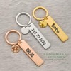 Clepsidra® Placa de identificación personalizada para perros y gatos. Llavero