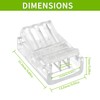 EPLZON 3-Pin 10 mm LED Strip Connector LED Solderless Strip