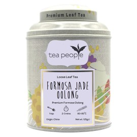 Tea People Formosa Jade Oolong, Loose Leaf Oolong Tea In A Tin Caddy, 125 g