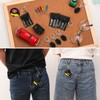 Jutom 36 Pcs Mini Screwdriver Keychain Tape Measure LED Lights