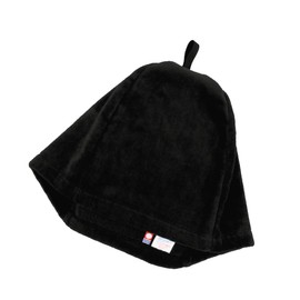 Bakumatsu Sauna Hat, Imabari Towel, Sauna Cap, Men's, Large, Women's, Sauna Hat, Sauna Goods, Made in Japan, Imabari Brand Certification (JP, Alphabet, L, Black: Loop), black: with loop, L