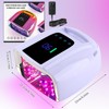 BOMOQING 96W Rechargeable UV LED Nail Lamp, Cordless UV Light