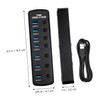 TEHAUX Port USB Hub Multi-Port USB Splitter for Laptop High-Speed