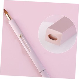 Baluue Portable Makeup Brush Double-ended Concealer Brush Cover Multi-functional for Foundation Lip Eye Shadow for Beginners