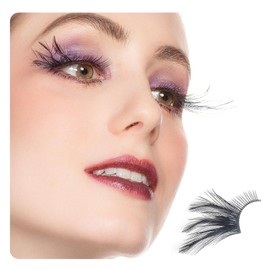 Pestañas postizas dorisue con plumas y ojos de gato, extensión de pestañas negras para bodas, Halloween, cosplay, bodas, modelo de teatro de drama, hechas a mano, de lujo, a la moda, pestañas falsas