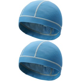 Yamashiro YKI-114BL BodyRegulator Ice Waterfall Motorcycle Helmet Inner Cap, 2 Pieces, Blue, One Size Fits Most, Cooling Sensation, Elastic Material, UV Protection