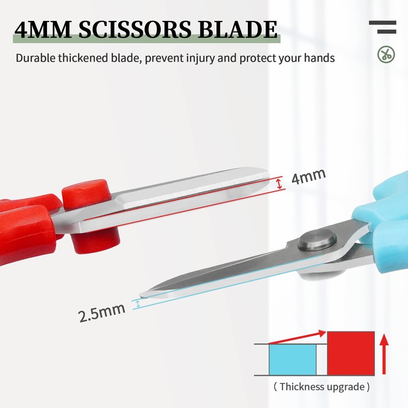 MANUFORE Flower Scissors Stainless Steel Pruning Shears with Comfortable Non-Slip