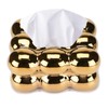 NYMYHE Electroplated Ceramic Tissue Box for Bathroom, Dresser, Living Room,
