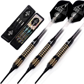 CUESOUL 16 Gram Black Scorpion Soft Tip Darts (CSBCD003)